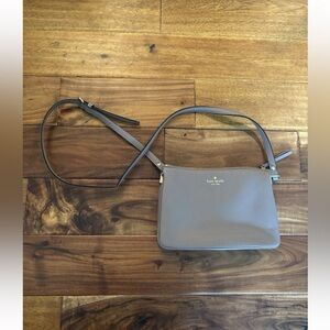 Kate Spade Taupe Leather Crossbody Bag